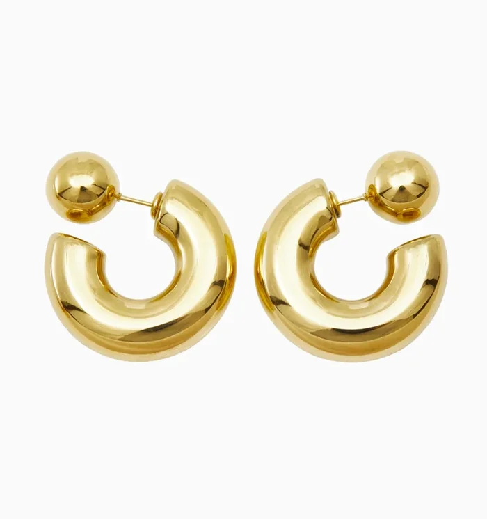 Amberly Reversible Hoop Earrings – Sphere