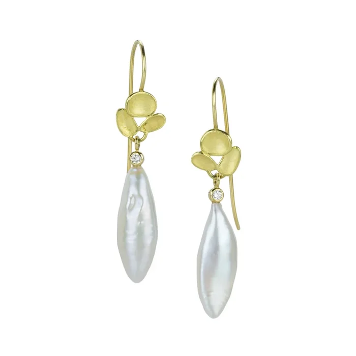 American Mississippi Wing Pearl Earrings