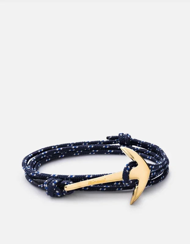 Anchor Rope Bracelet, Gold
