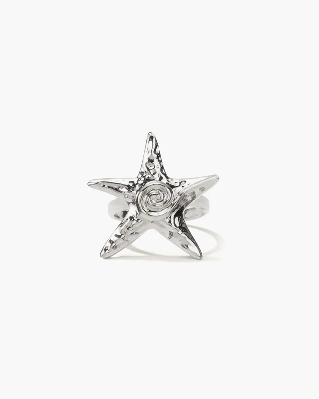 Anello Stella Marina Argento