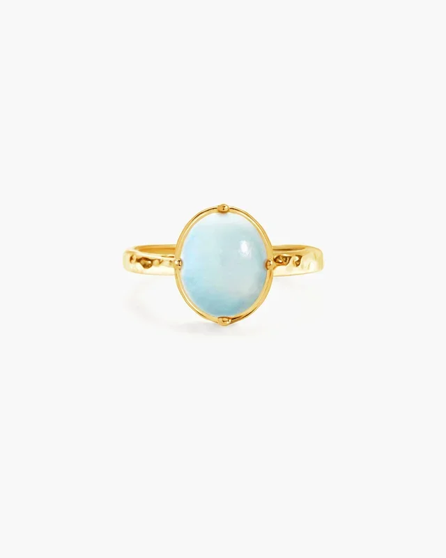 Anillo de aguamarina