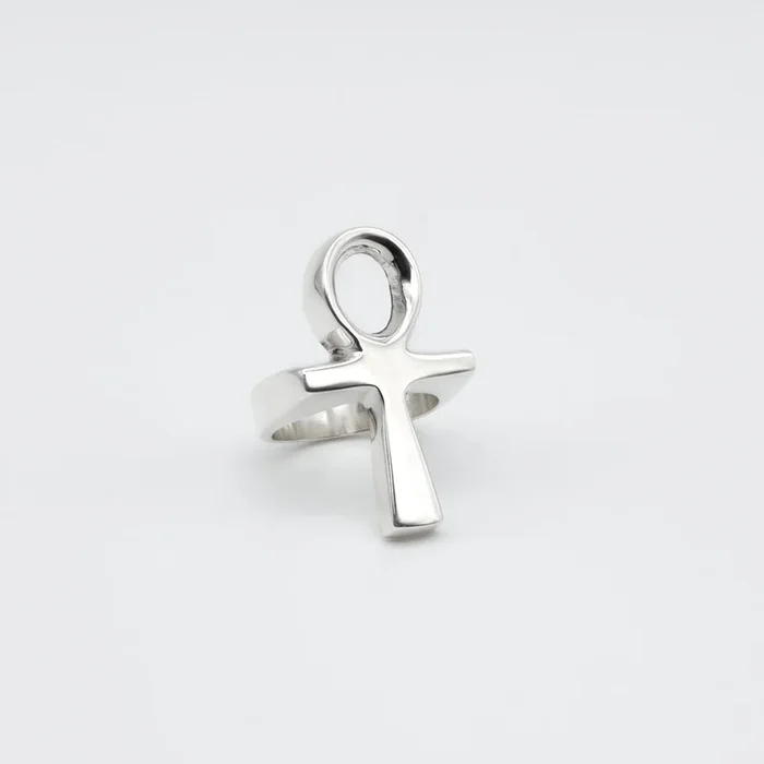 Ankh Sterling Silver Ring