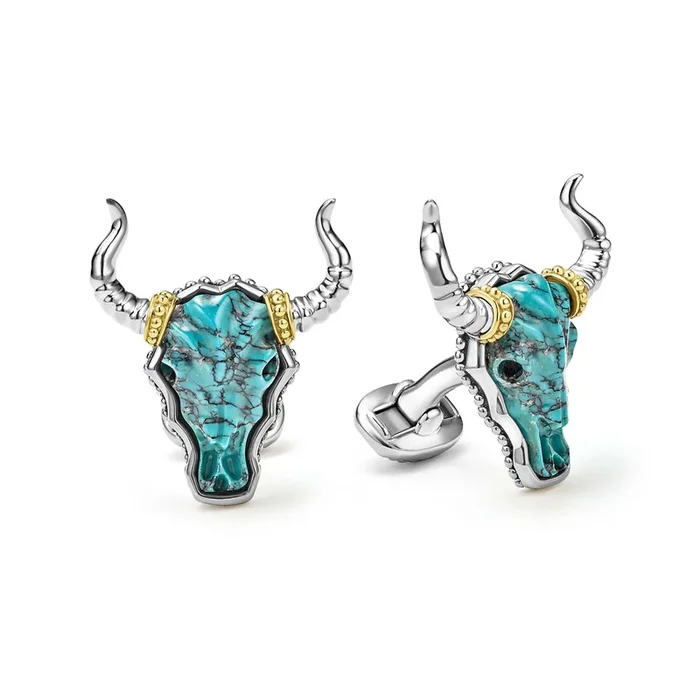 Anthem Turquoise Long Horn Cufflinks
