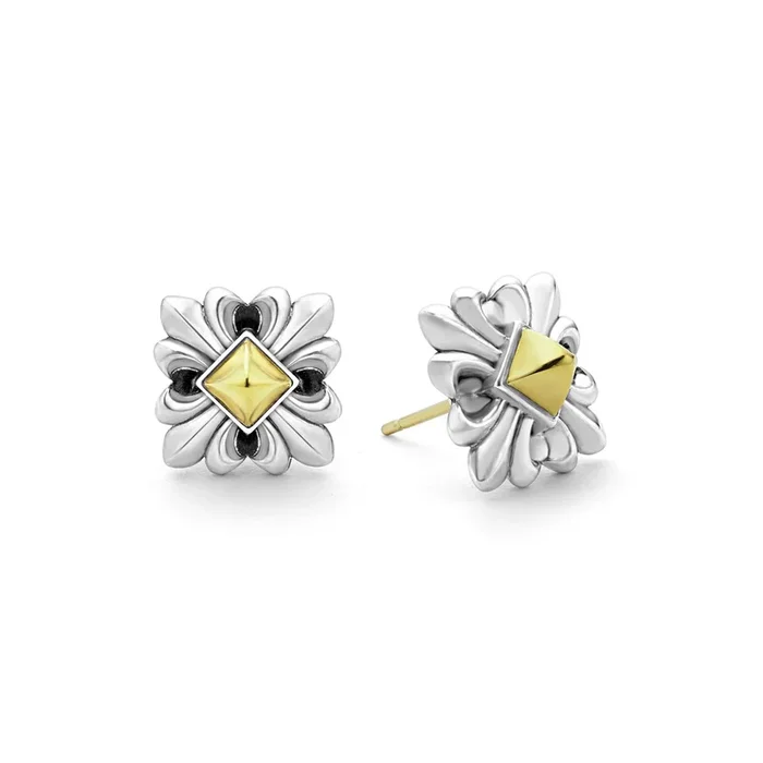 Anthem Two-Tone Medieval Stud Earrings