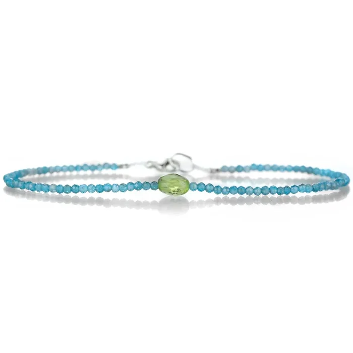 Apatite and Peridot Bracelet