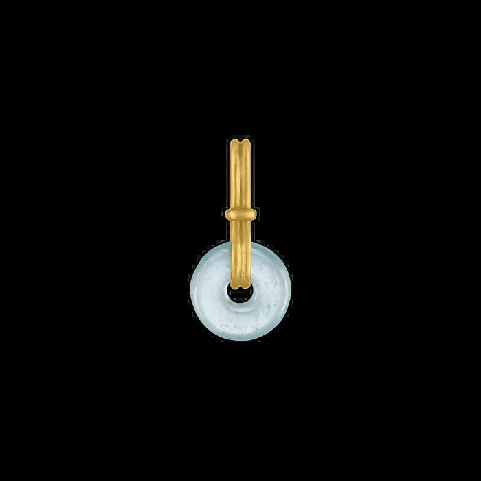 Aquamarine Baby Discus Pendant
