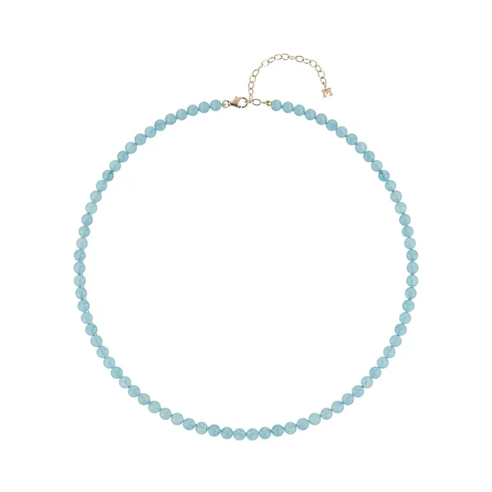 Aquamarine Beaded Choker