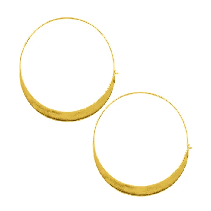 Arc Hoops in Gold – 2″ | Availalble to Ship January 15, 2026