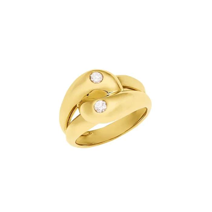 Aria Double Twist Ring