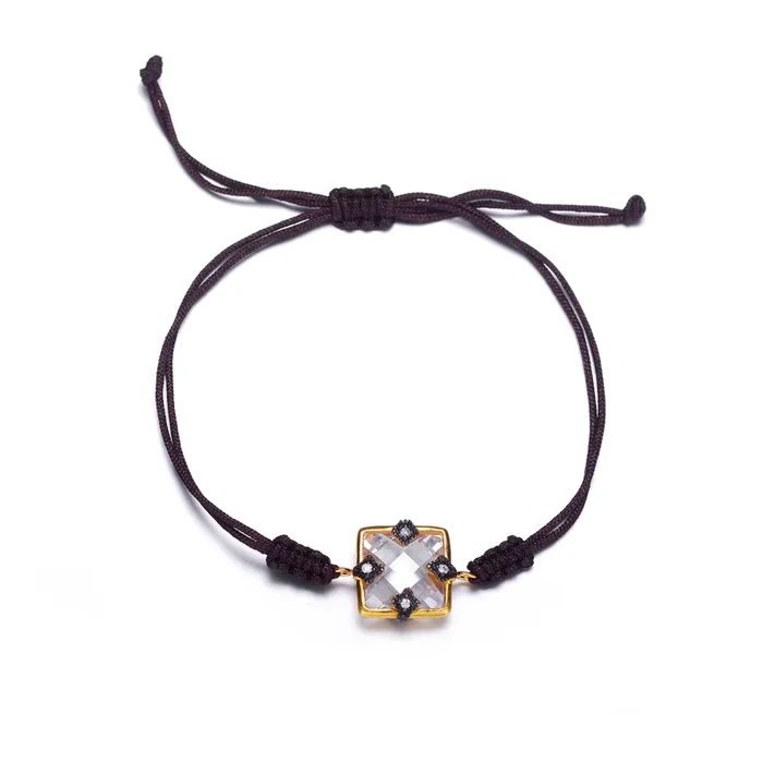 Ariana Gold Overlay Rope Bracelet