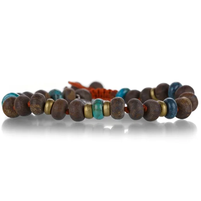 Arizona Turquoise and Bronzite Bracelet
