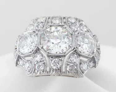 Art Deco Diamond Cocktail Ring
