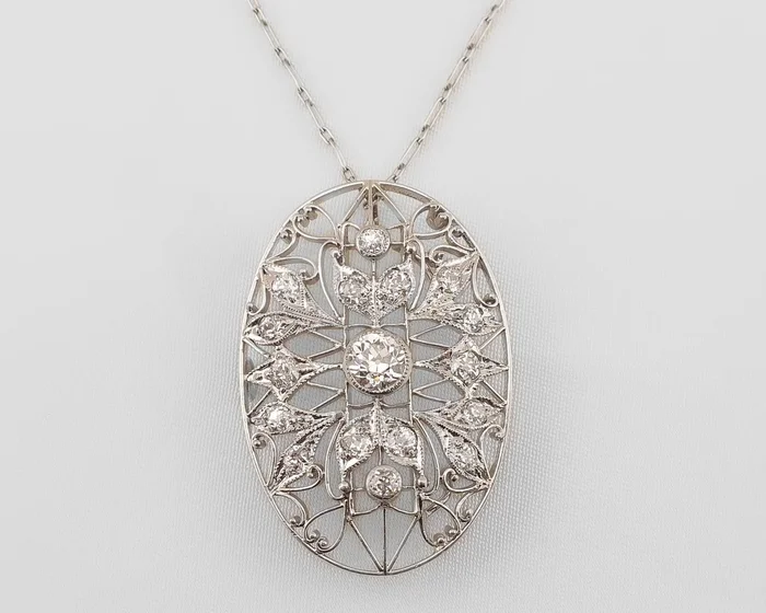 Art Deco Diamond Pendant/Brooch