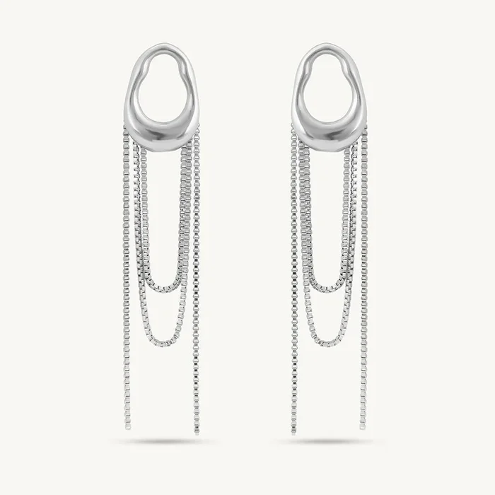 Artistic Dangle Chain Earrings