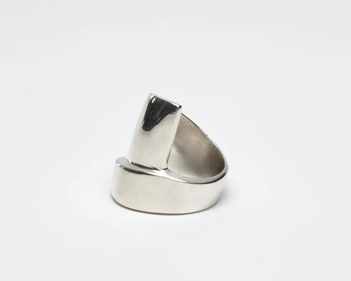 Asymmetrical Wrap Sterling Silver Ring