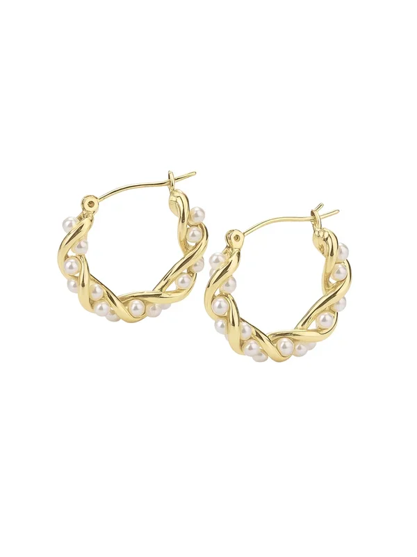 Audrey Pearl Hoops