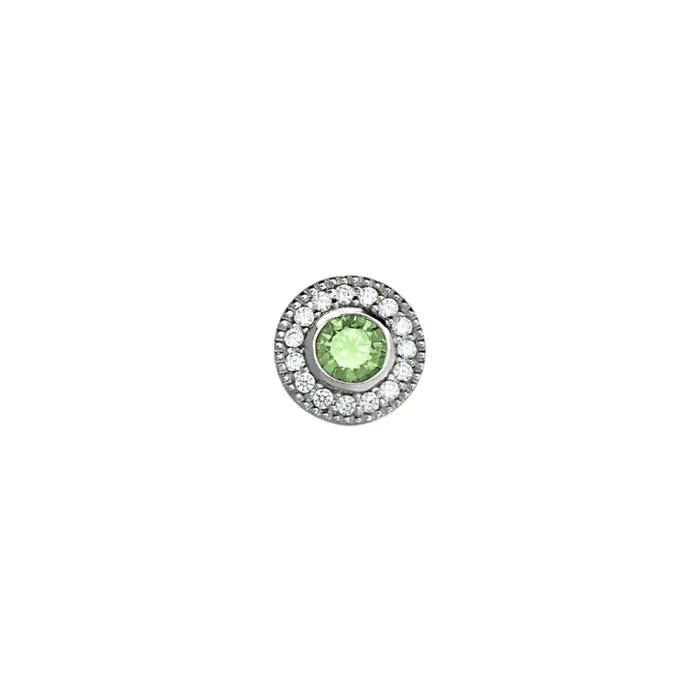 August Birthstone Necklace Charm