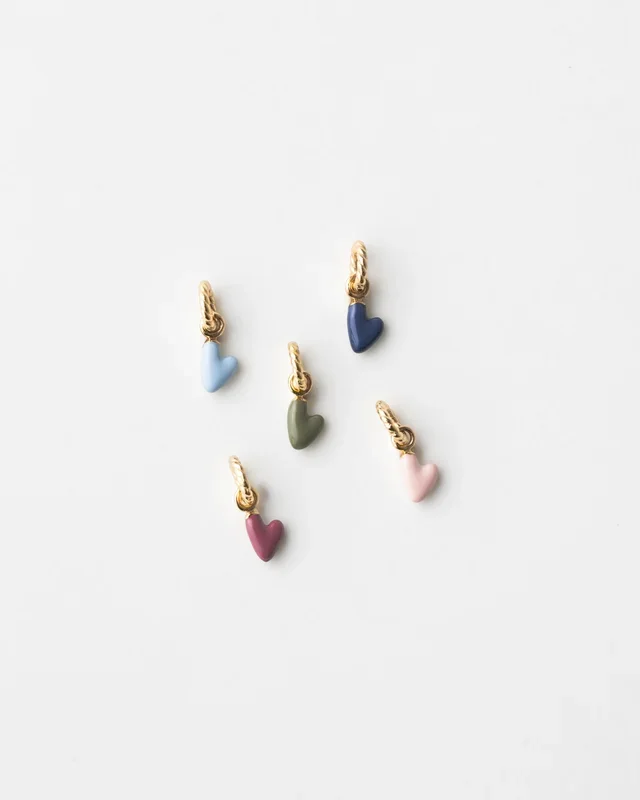 Aura Enamel Heart Charm