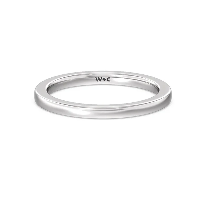 Aura Hidden Accent Solitaire Wedding Band