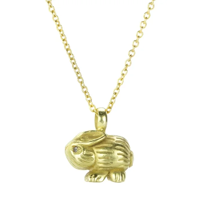 Baby Bunny Pendant Necklace