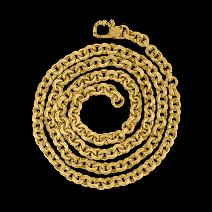 Baby Double Link Chain with Fibula Clasp