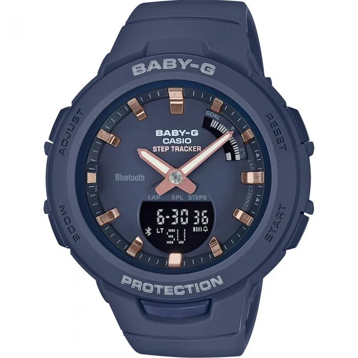 Baby-G BSAB100-2A Blue Resin Womens Watch