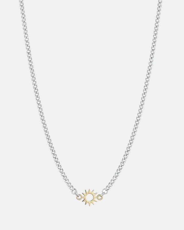 Baby Spur Chain Necklace, Silver