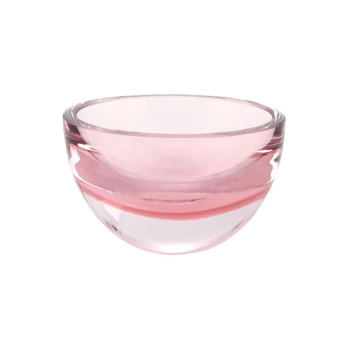 Badash Crystal Penelope Pink Mouth Blown European Lead Free Crystal 6″ Bowl