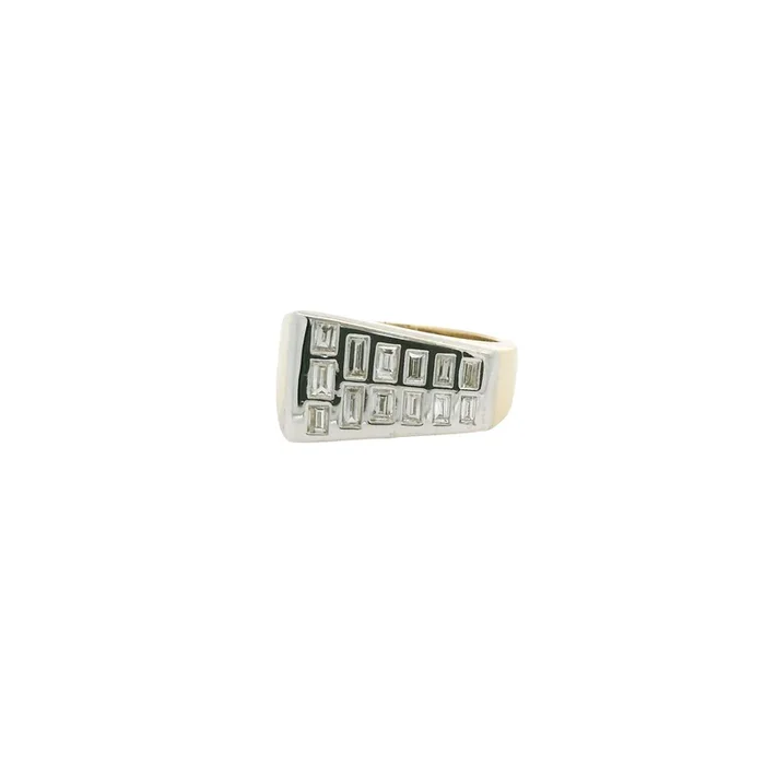 Baguette Two-Tone Ring