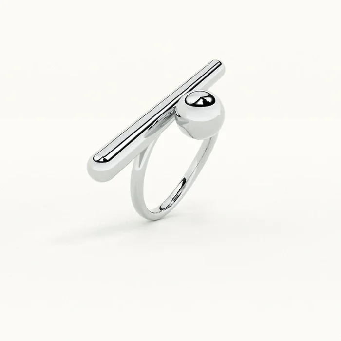 Bar & Ball Adjustable Ring