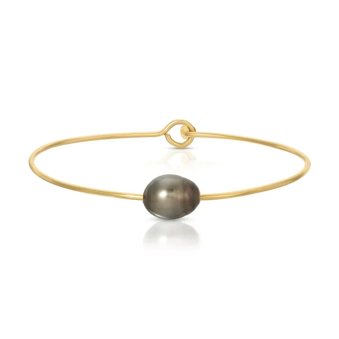 Baroque Black Pearl Bangle