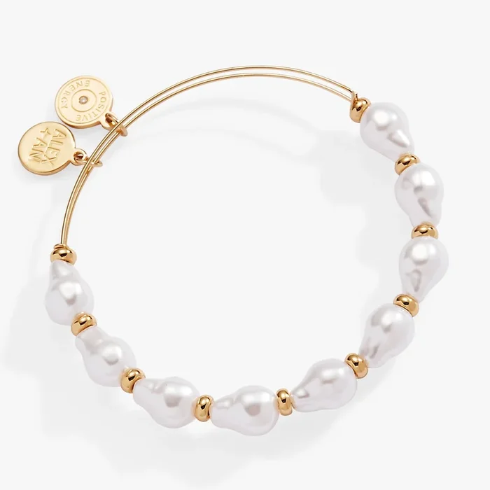 Baroque Pearl Beaded Bangle