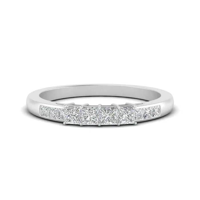 Basket Channel Set Wedding Band