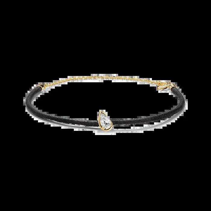 BB THELMA WHITE SAPPHIRE CORD BRACELET