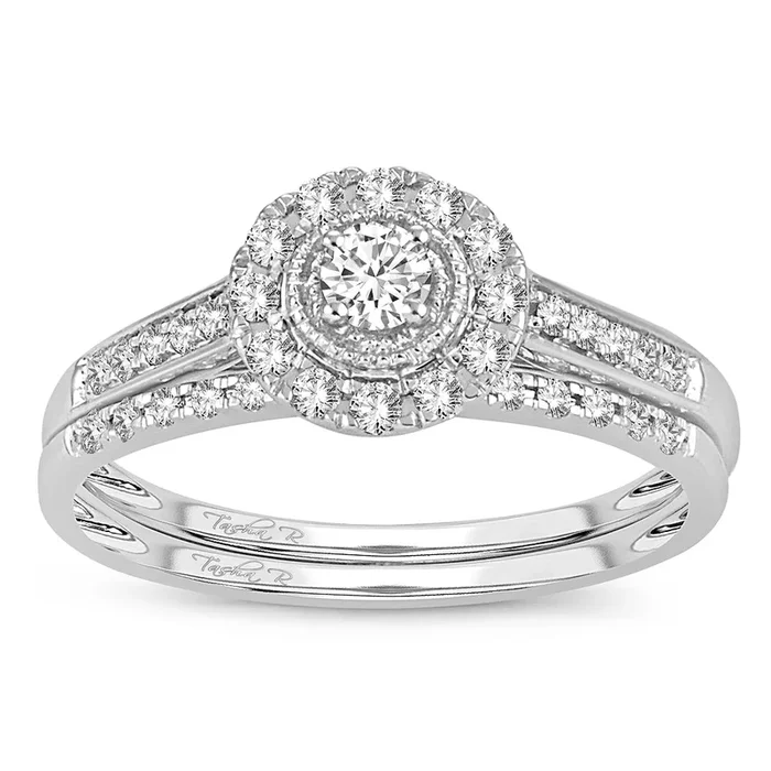 Beautiful 14K 0.33ct Diamond Bridal Ring