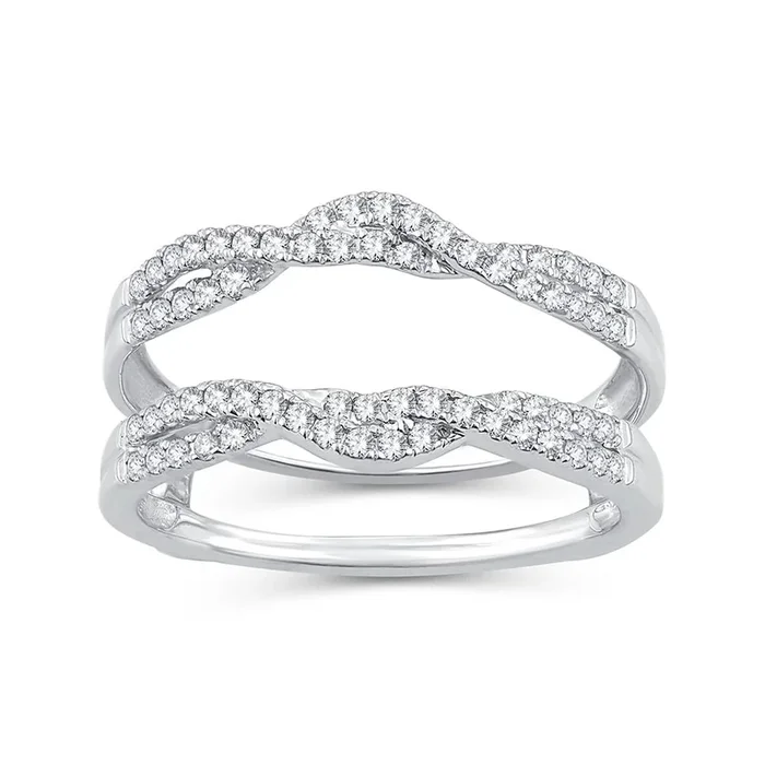 Beautiful 14K 0.33CT Diamond RING GUARD