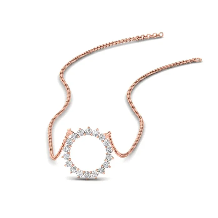 Beautiful Circle Anniversary Pendant