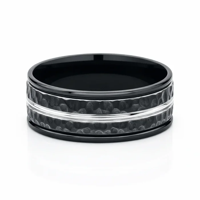 Benchmark® Hammered Cobalt Men’s Band