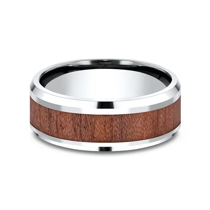 Benchmark® Rose Wood Inlay Men’s Band
