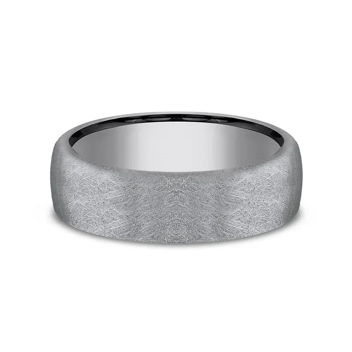 Benchmark® Swirl Finish Tantalum Men’s Band