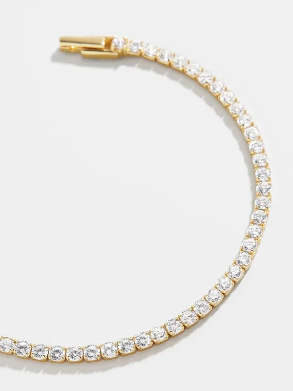 Bennett 18K Gold Tennis Bracelet – Gold
