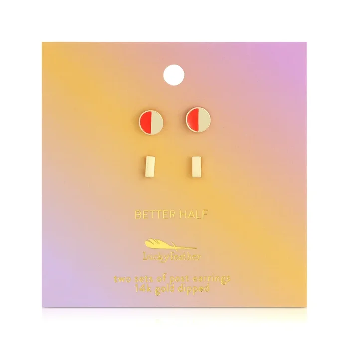 Better Half – Half Circle + Bar Studs