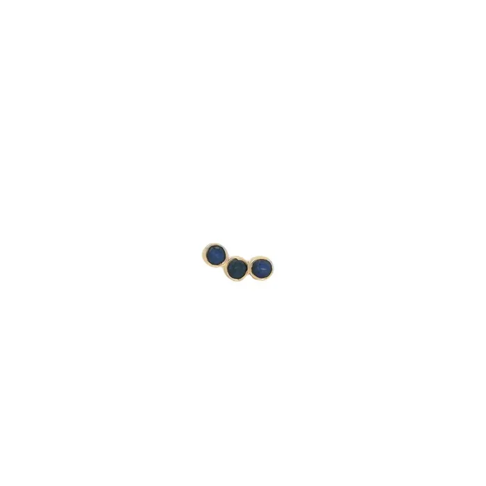 Bezel Sapphire Stud