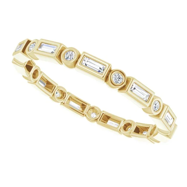 Bezel-set Diamond Eternity Band