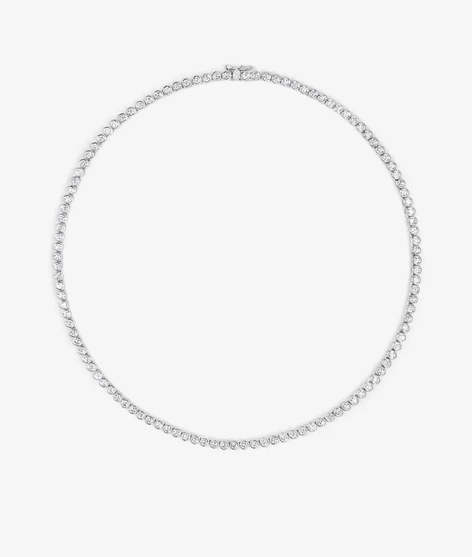 Bezel Tennis Necklace