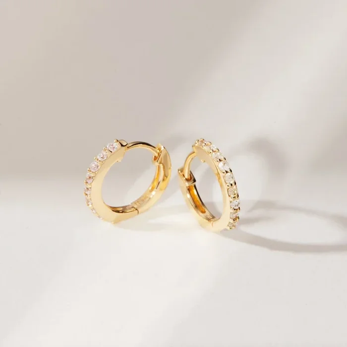 Birthstone Huggie Earrings