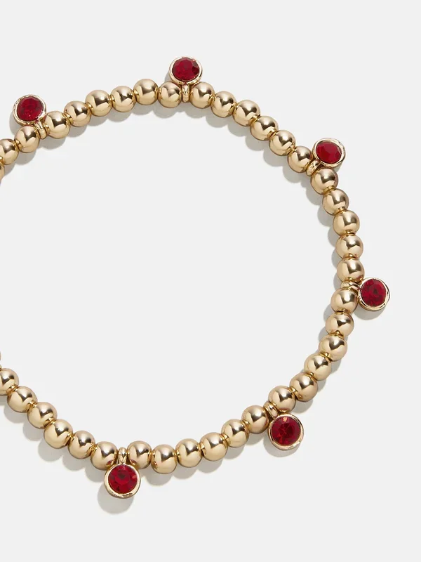 Birthstone Pisa Bracelet – Ruby