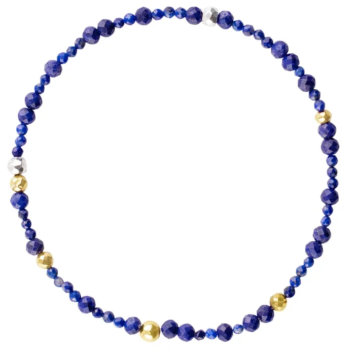 Birthstone Pyrite’s Booty Bracelet – September / Lapis