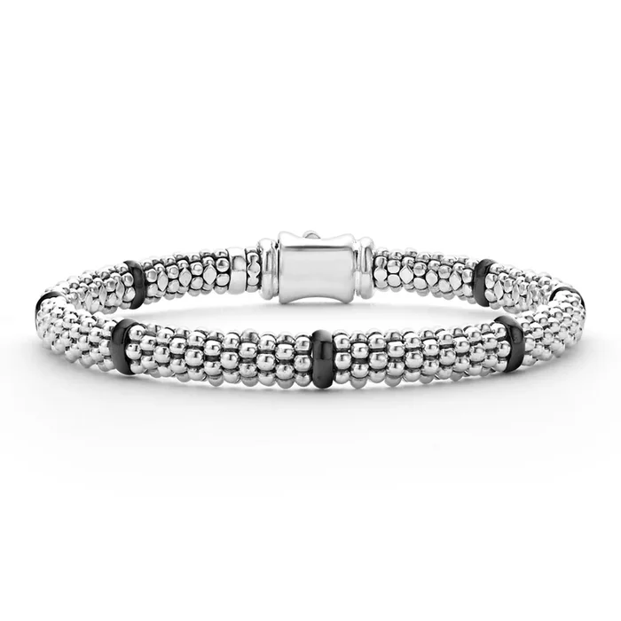 Black Caviar Black Ceramic Station Caviar Bracelet | 6mm