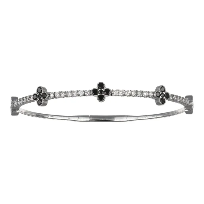 Black Diamond Bangle (Black Diamond 1.04 cts. White Diamond 0.74 cts.)